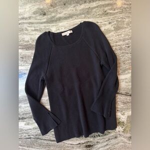 Loft Black Bell Sleeve Sweater Women’s Size Medium